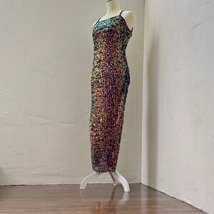 NWT Wild Fable Strapless Glitter Dress - Rainbow Hues